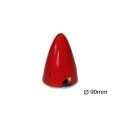 Spinner 3 Blatt 90mm lang rot