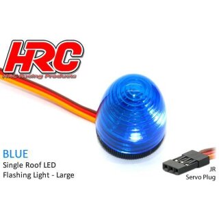 HRC Blinklicht blau rund