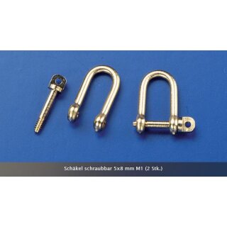 Schäkel schraubbar 5x8mm M1 VE2