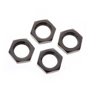 4 Aluminium Wheel Nut 17mm black