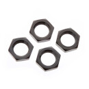 4 Aluminium Wheel Nut 17mm black
