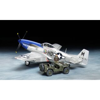 P-51D Mustang+1/4-ton 4x4 Light Vehicle 1:48