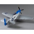 DERBEE P-51 D Mustang PNP blue 75cm