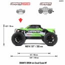 1/18 GRANITE GROM Brushed 4X4 Monster Truck Blue RTR