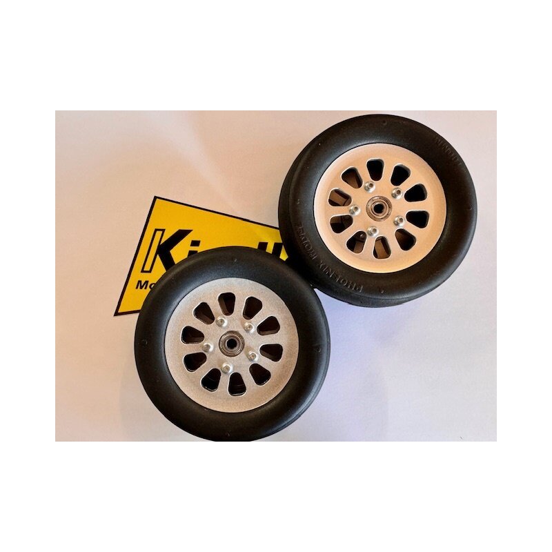 Flugmodellrad 25 Mm – ALU-Felge Mit Vollgummi-Reifen, Für Kleine Flugmodelle & Spornräder
