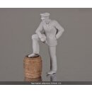 Figur Kapitain aufgestützt 3D Resin 1:32