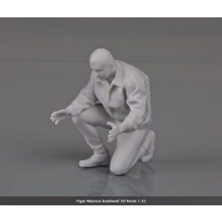 Figur Matrose kniehend 3D Resin 1:32