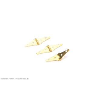 Scharnier 4x14mm Metall,vermessingt 20Stück