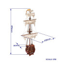 OCCRE Santísima Trinidad Mast Standmodellbausatz