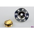 Betankungsventil, verschließbar silber