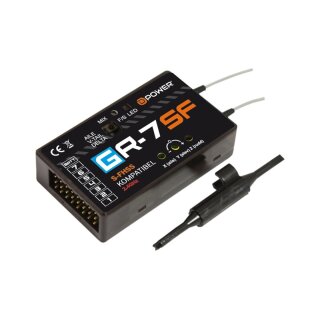 D-Power  GHR-7SF 2.4Ghz Empf&auml;nger mit 3X Gyro