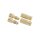 2 Paar-Gold Stecker 6.5mm