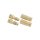 2 Paar-Gold Stecker 6mm